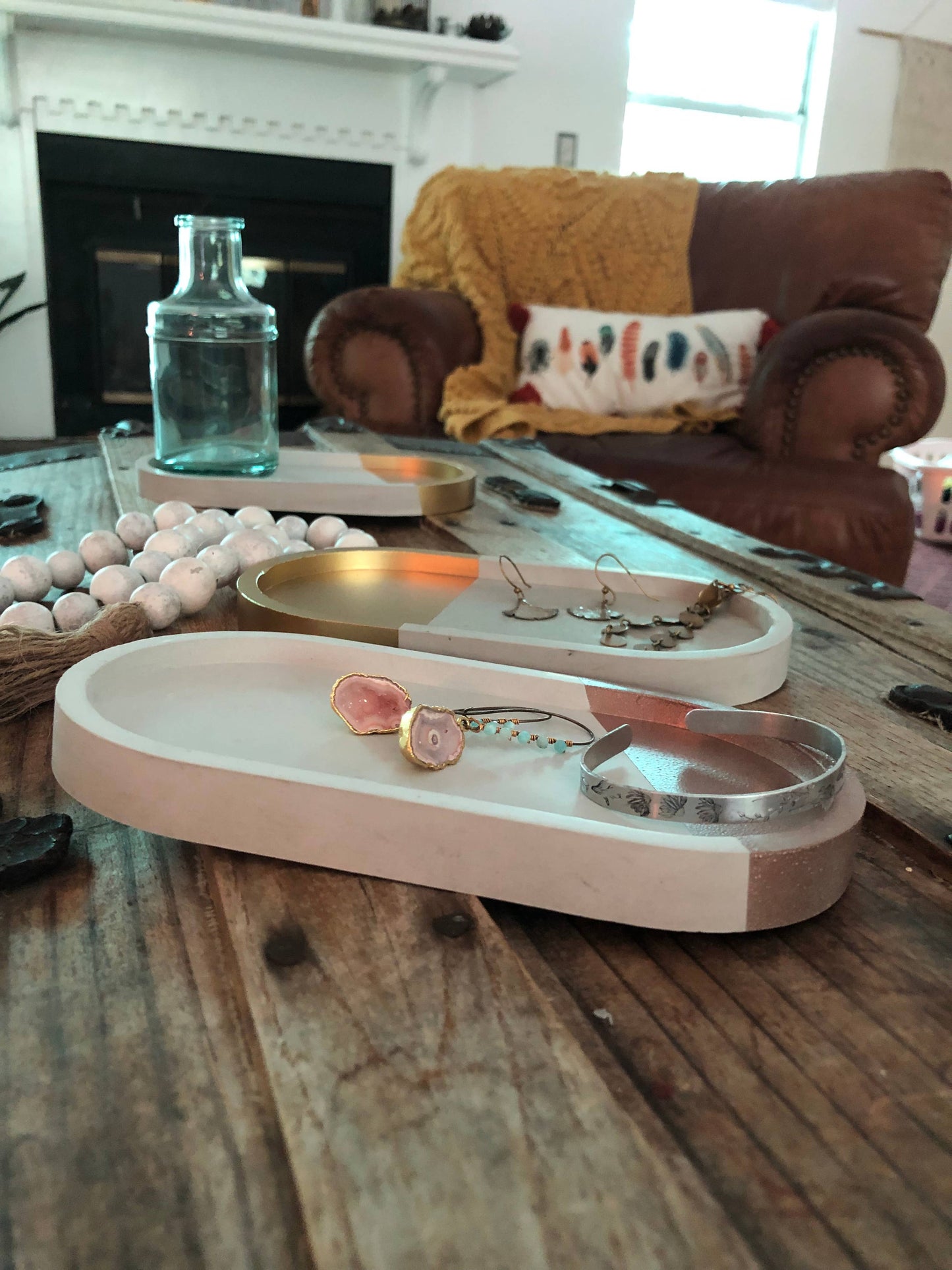 Concrete AccessoryTray - Copper Metallic