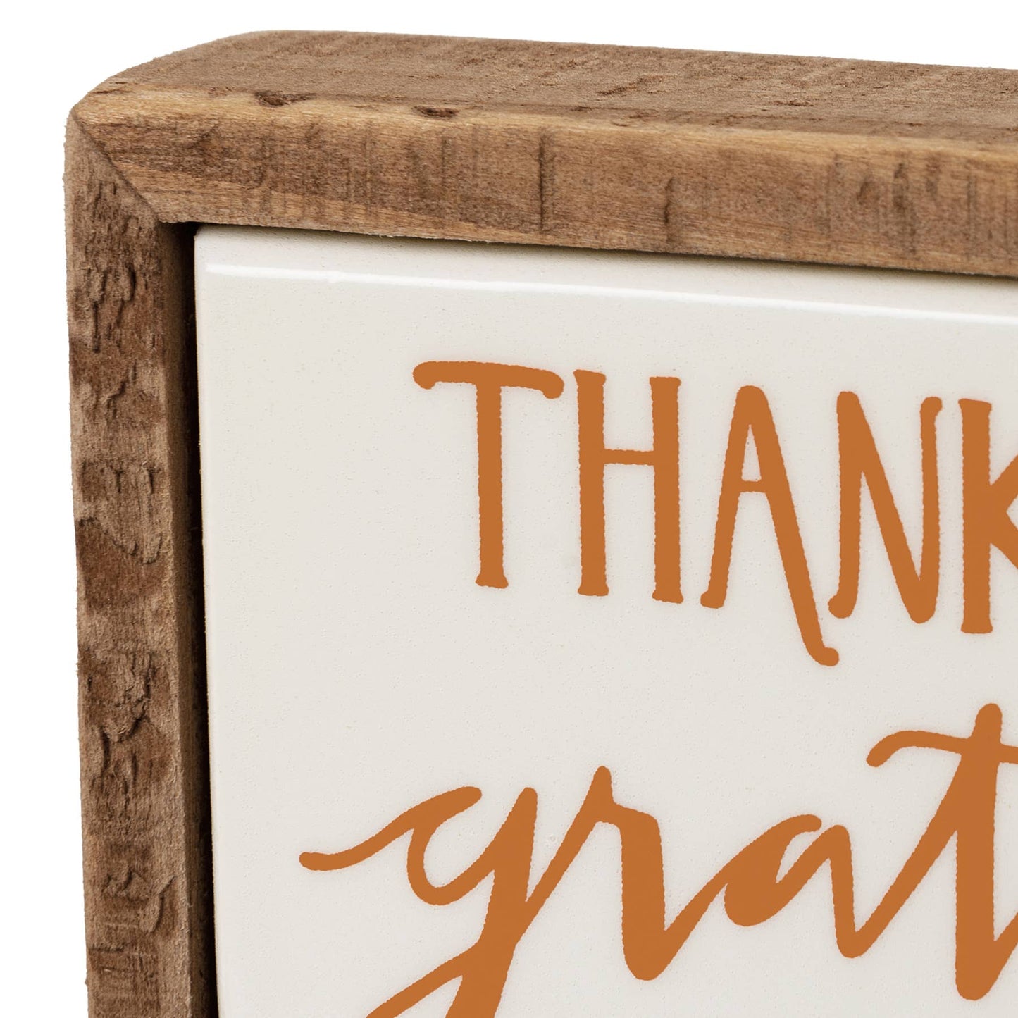 Thankful Grateful Blessed Box Sign Mini