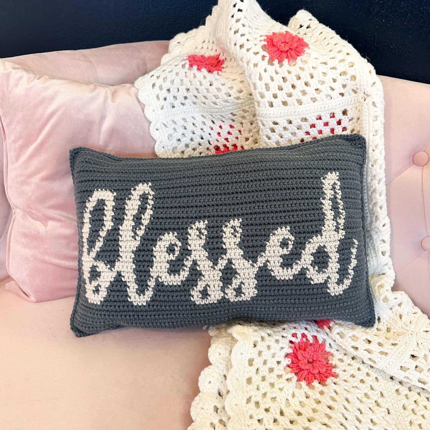 "Blessed" Decorative Throw Pillow