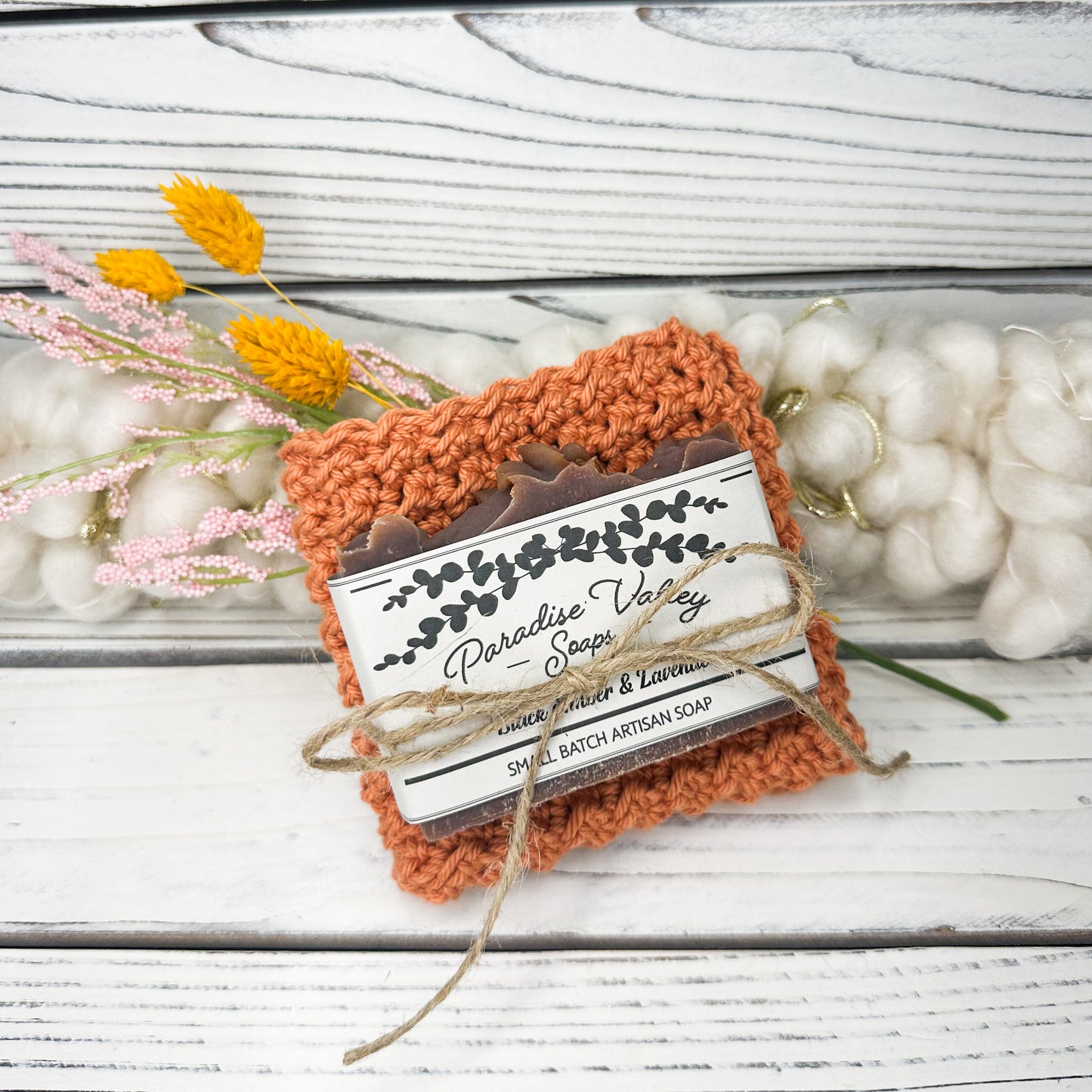 Colonial Rose Washcloth + Soap