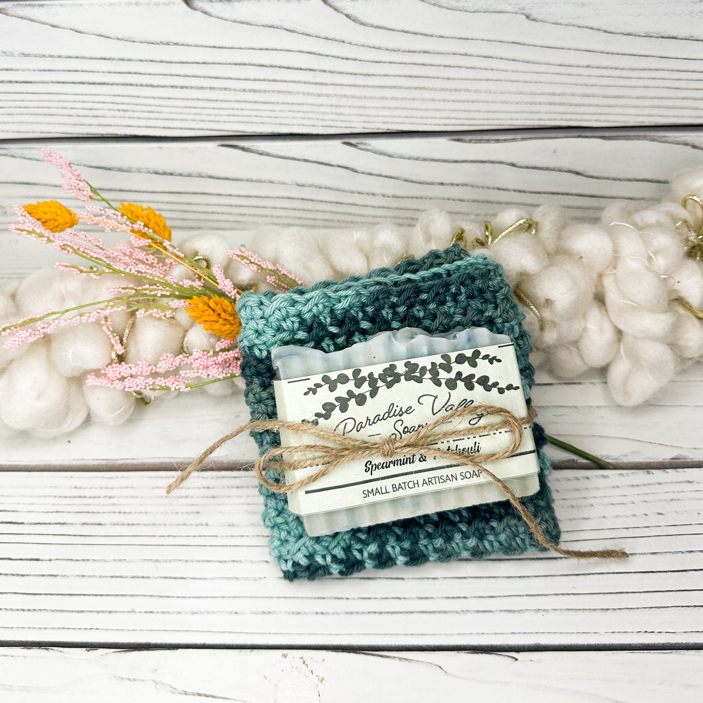 Herb Garden Washcloth + Soap