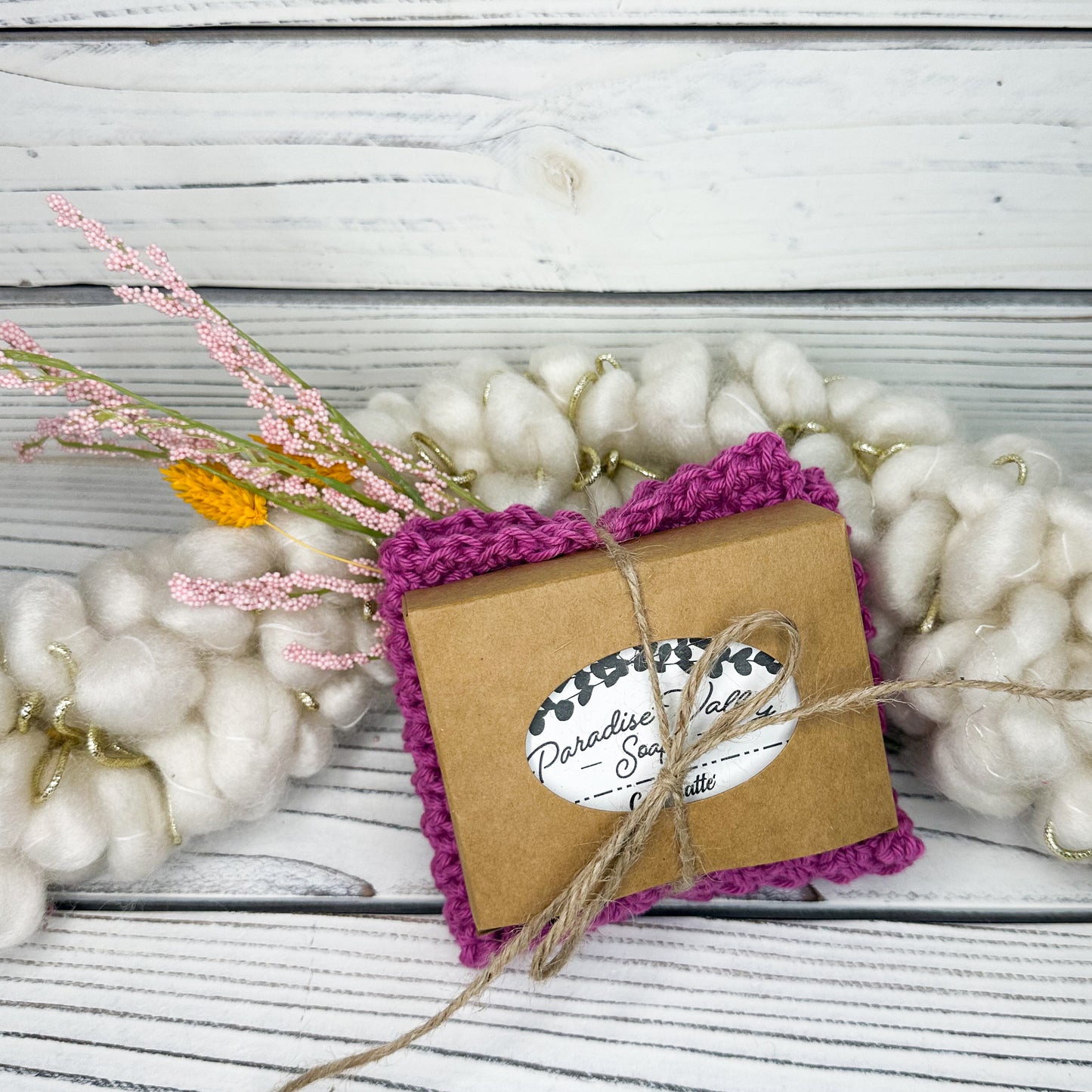Bougainvillea Washcloth + Soap