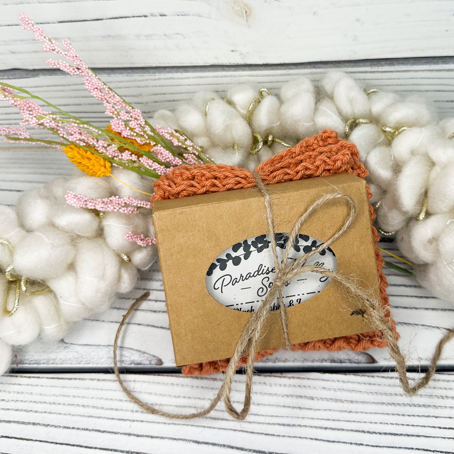 Colonial Rose Washcloth + Soap