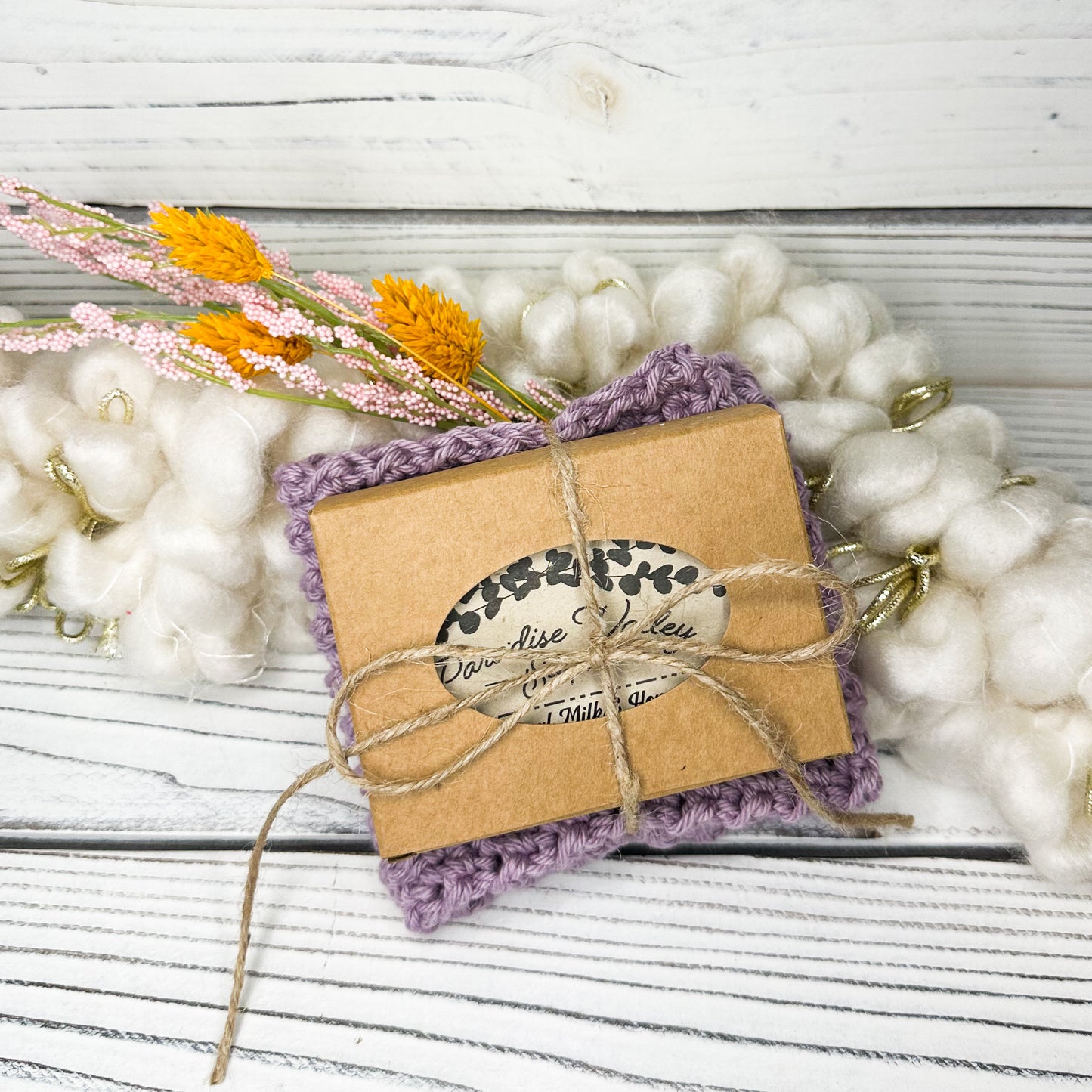 Lilac Mist Washcloth + Soap