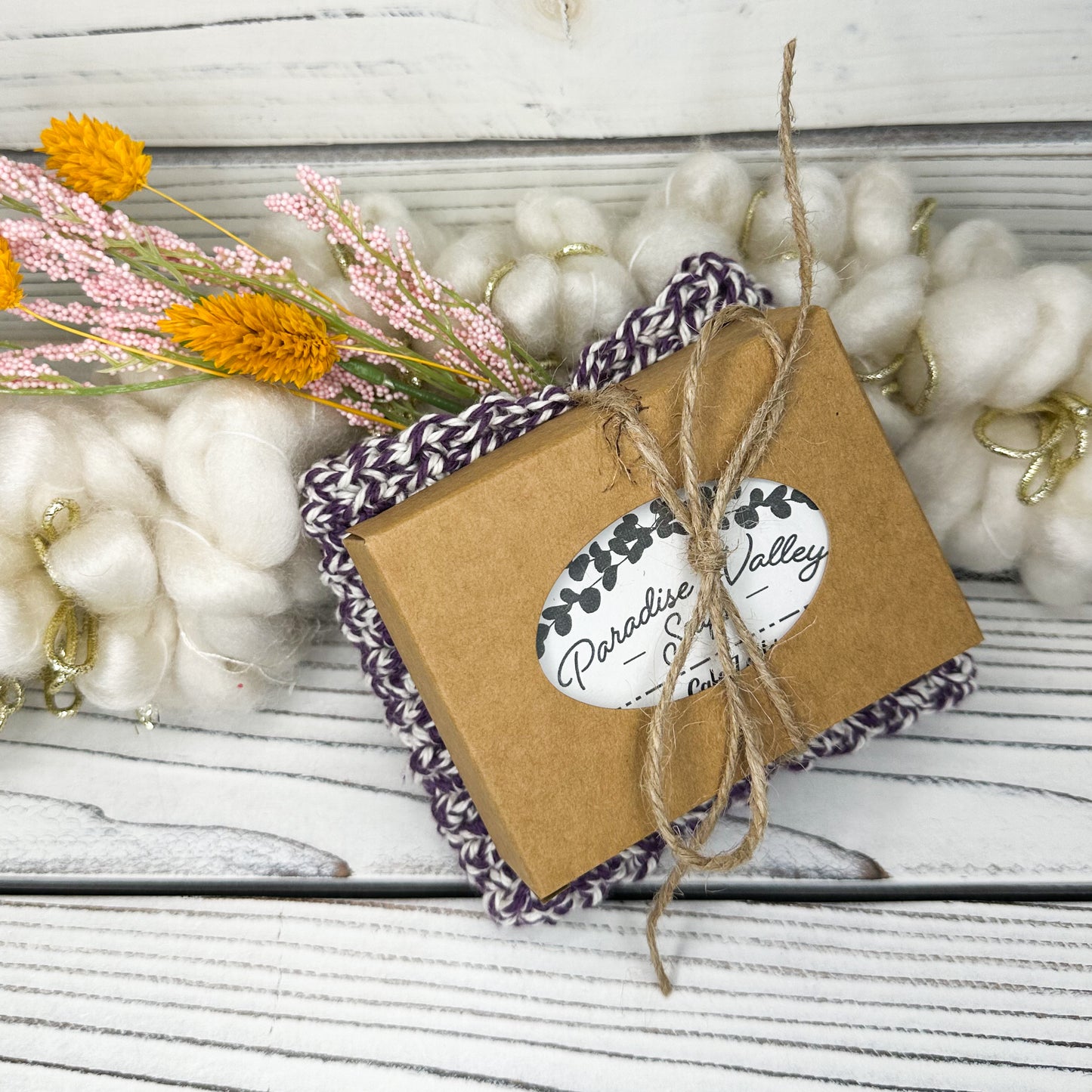 Mulberry Twist Washcloth + Soap