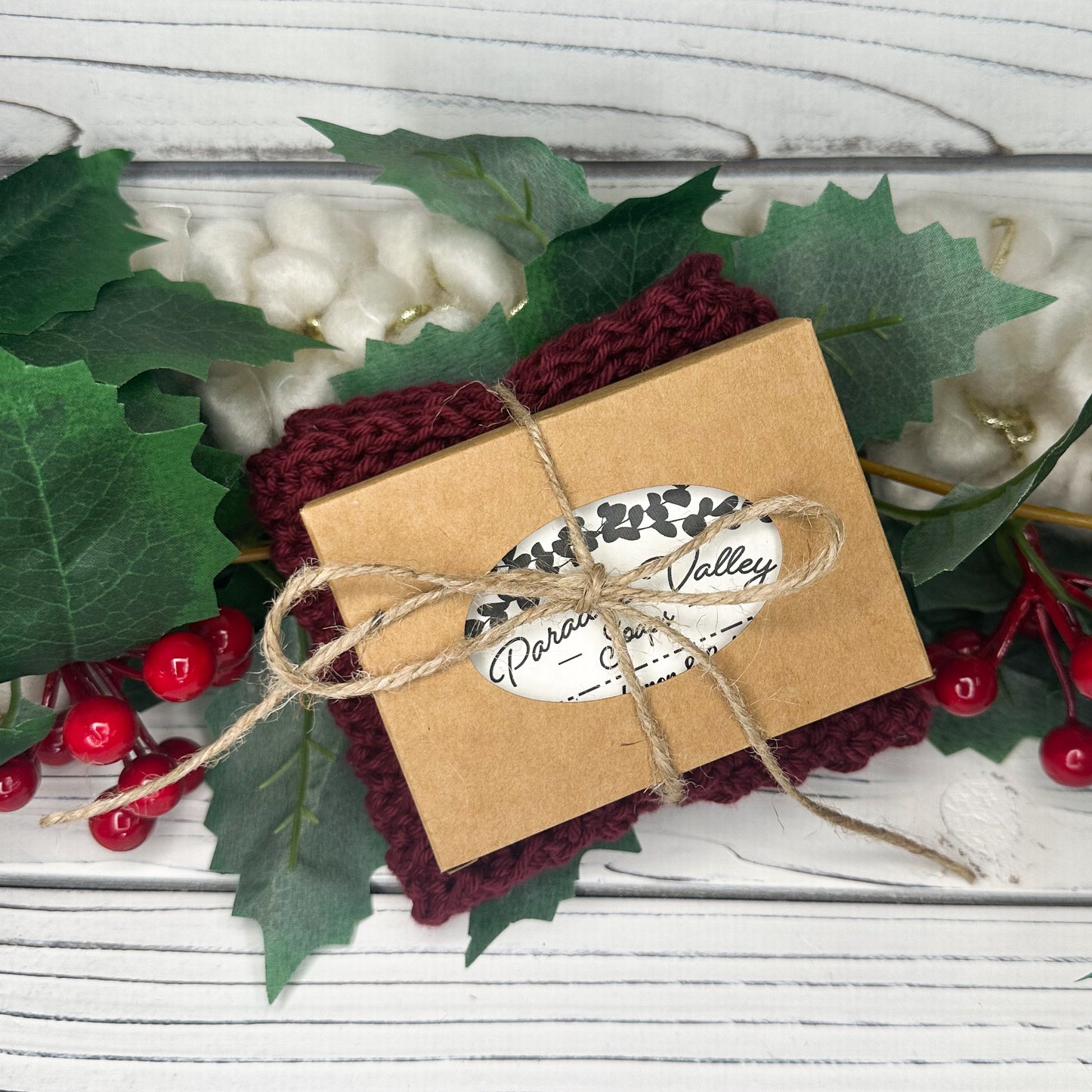 Pomegranate Washcloth + Soap