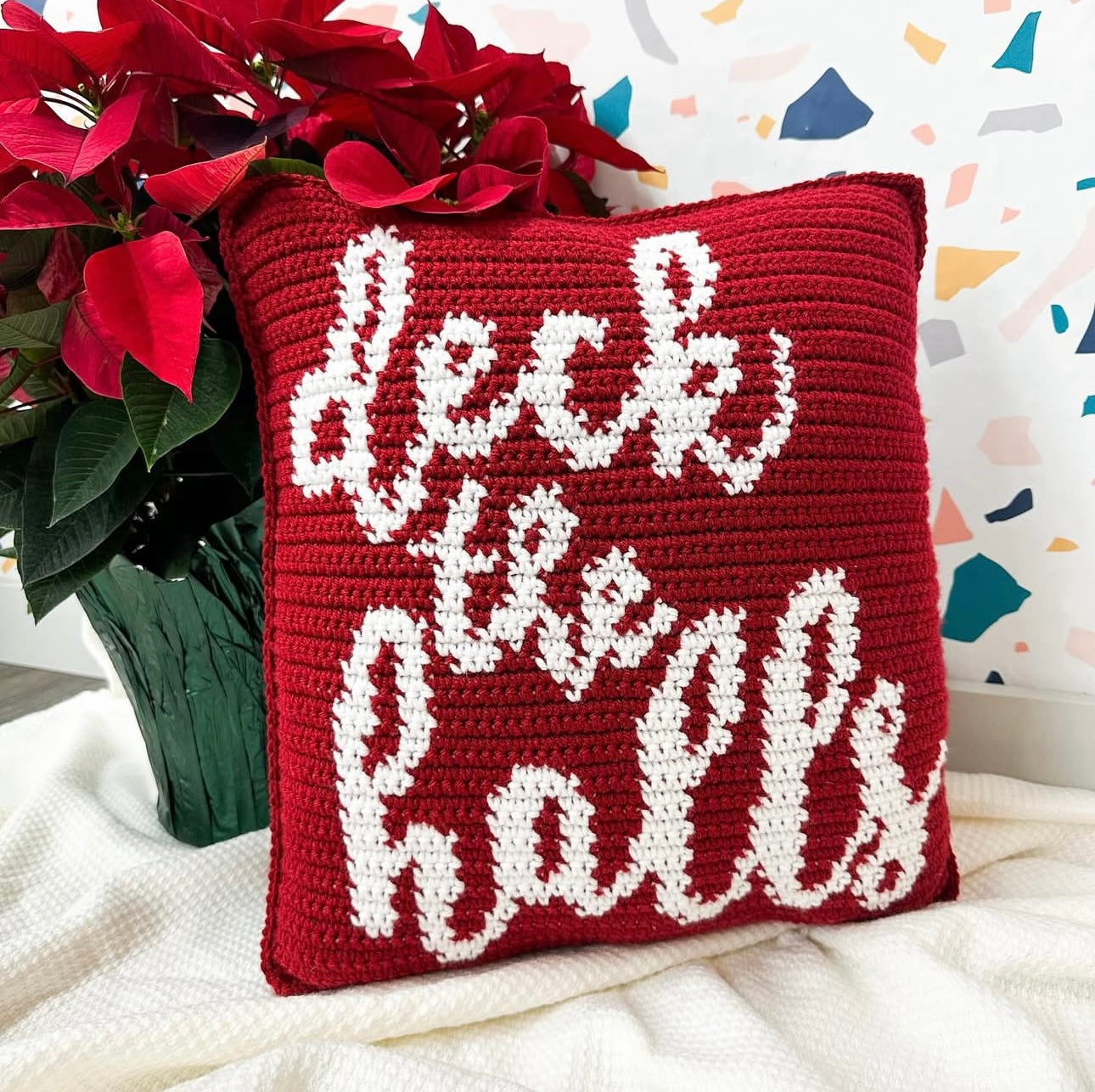 Deck The Halls Throw Pillow