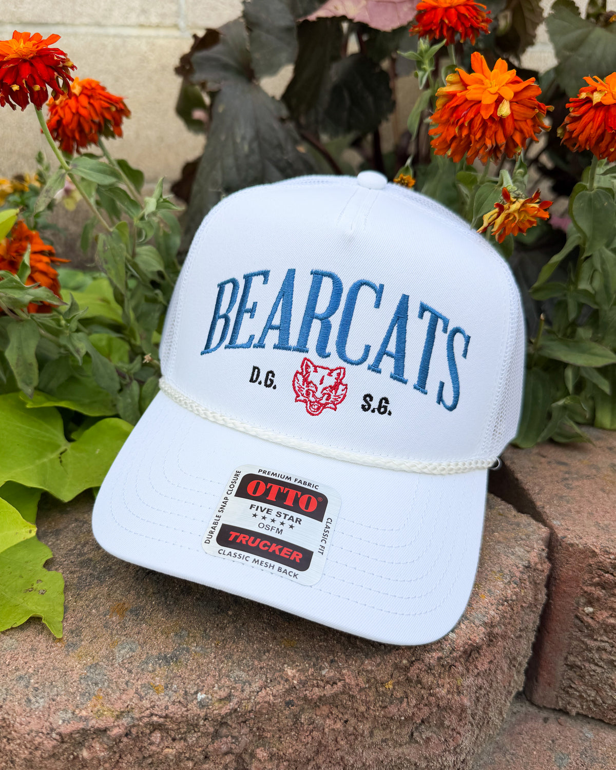 White DGSG Bearcats Rope Cap