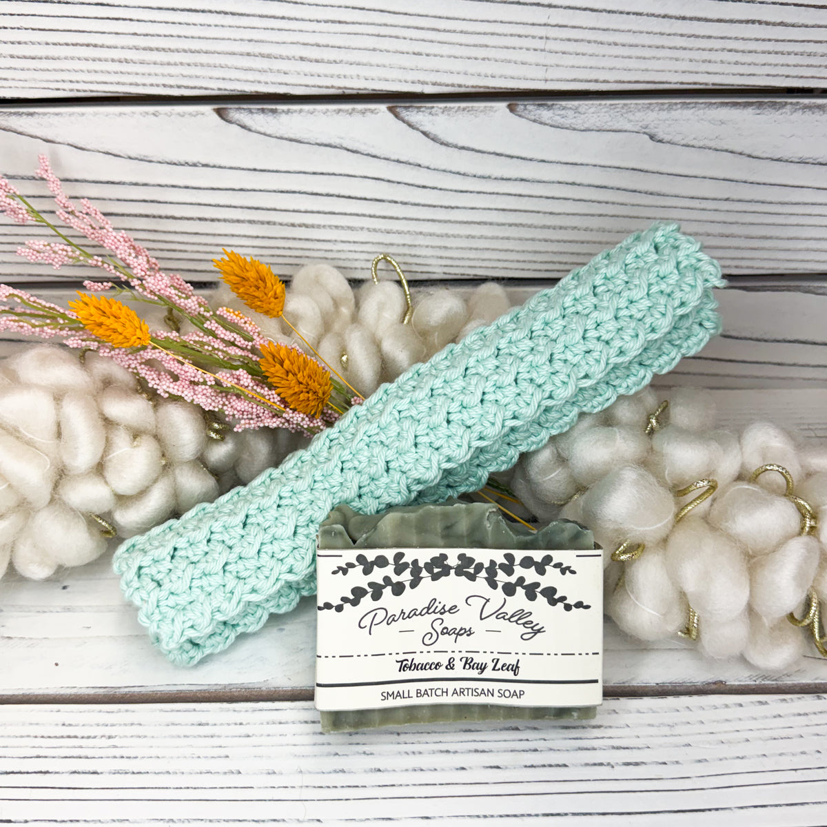Mint Washcloth + Soap