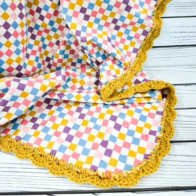 Multicolor Check Flannel Receiving Blanket