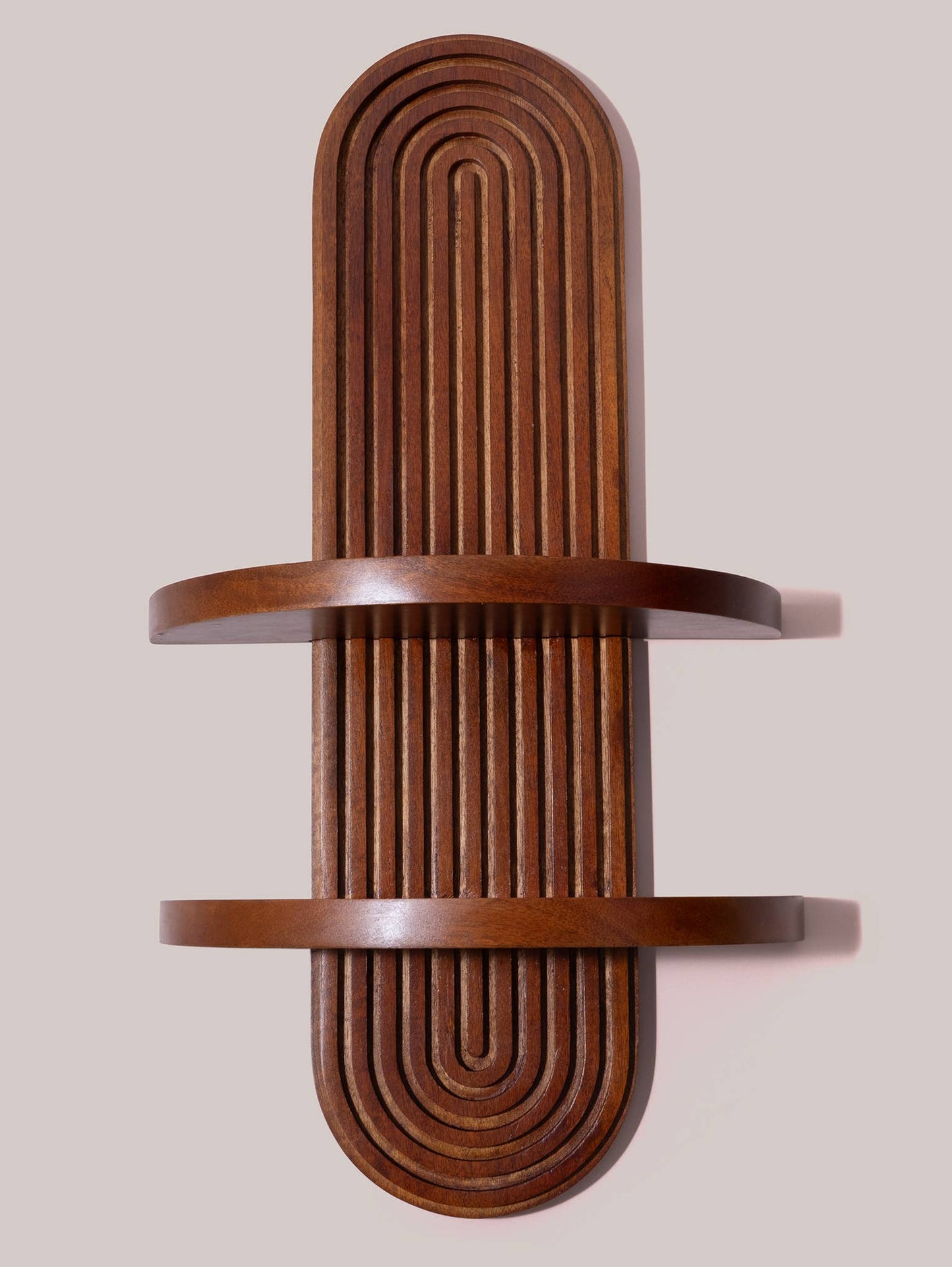 Arched Wood Wall Shelf MCM