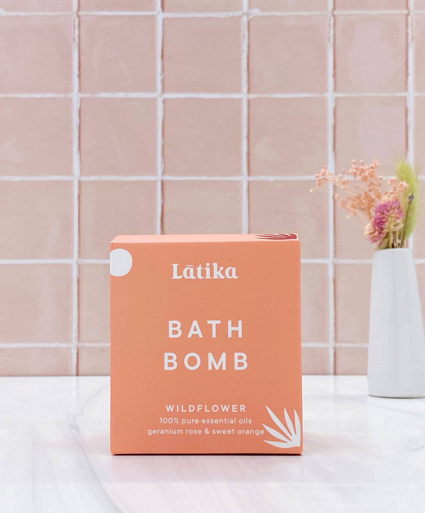 Wildflower Bath Bomb - Geranium Rose & Sweet Orange