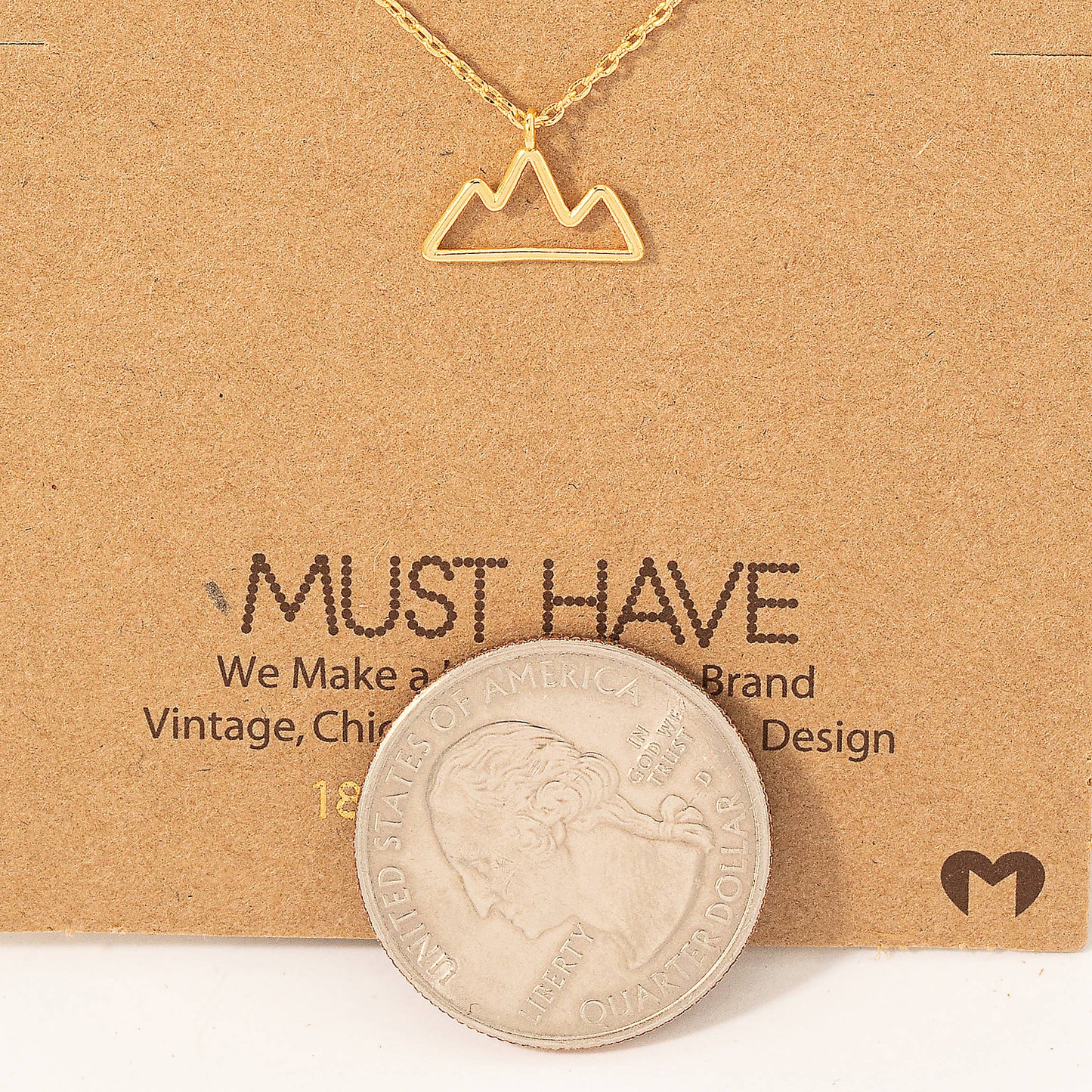 Silver Wire Mountain Pendant Necklace