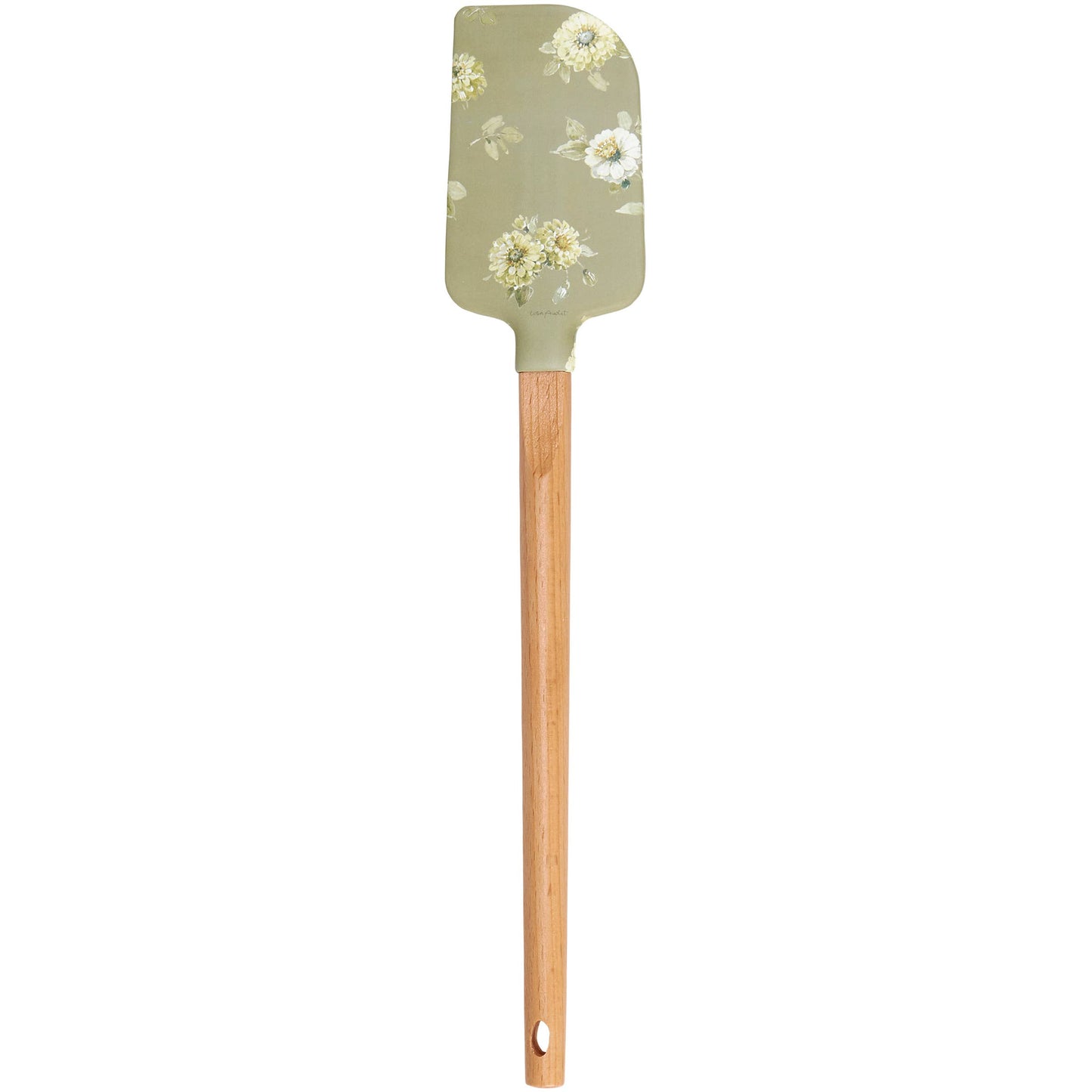 Green Floral Spatula