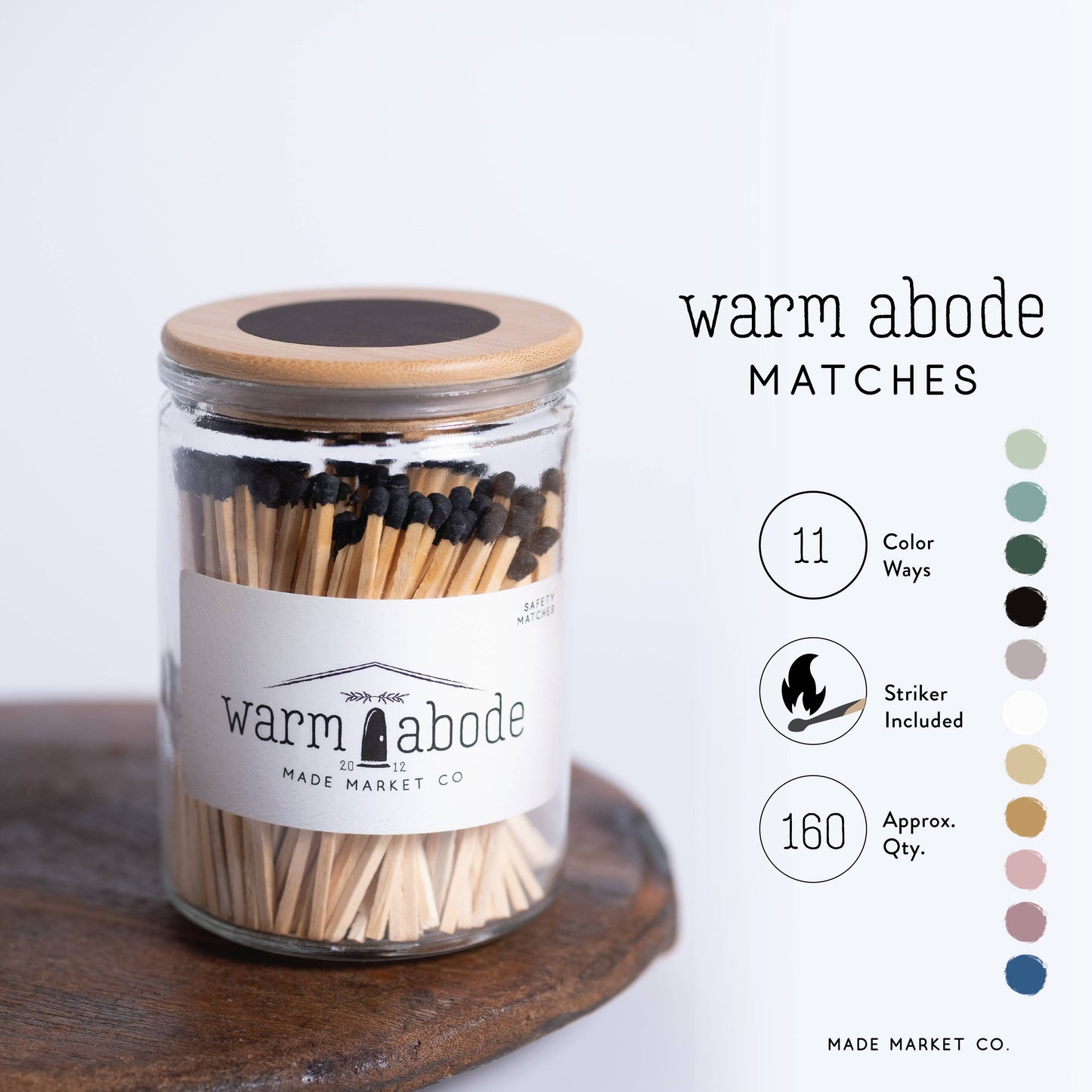 Warm Abode White Matches