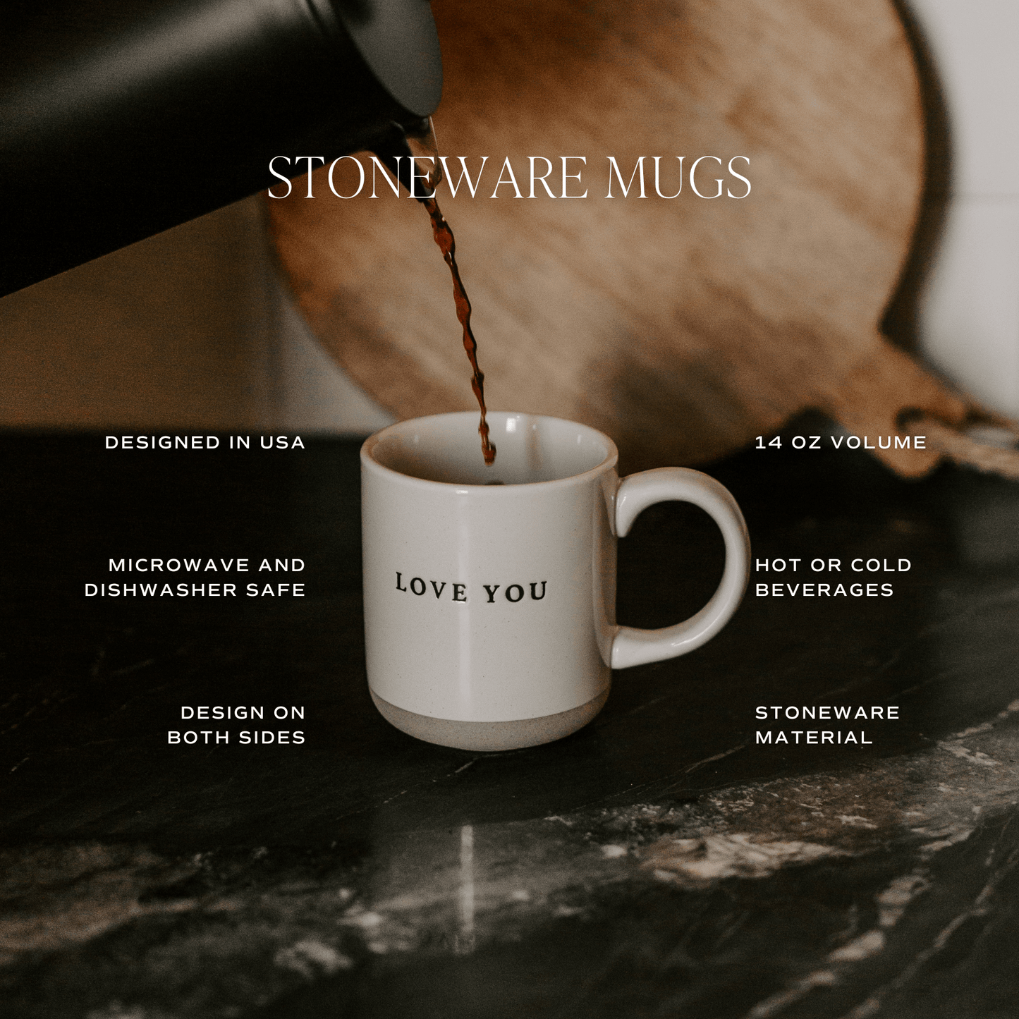 Snowflakes Stoneware Coffee Mug