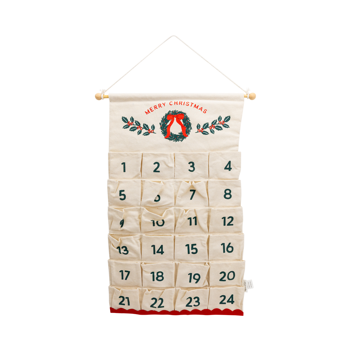 Canvas Christmas Advent Calendar 16" x 32"