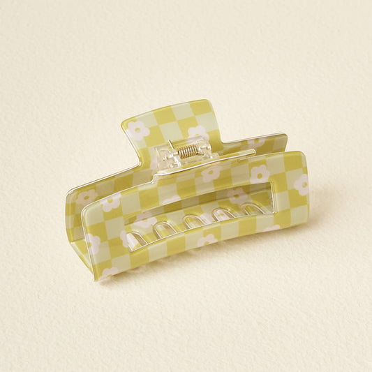 Claw Clip-Check Green