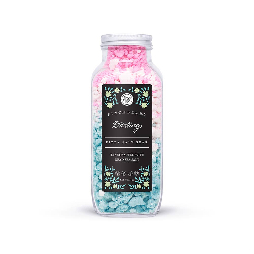 Darling Relaxing and Softening Fizzy  Salt Bath Soak