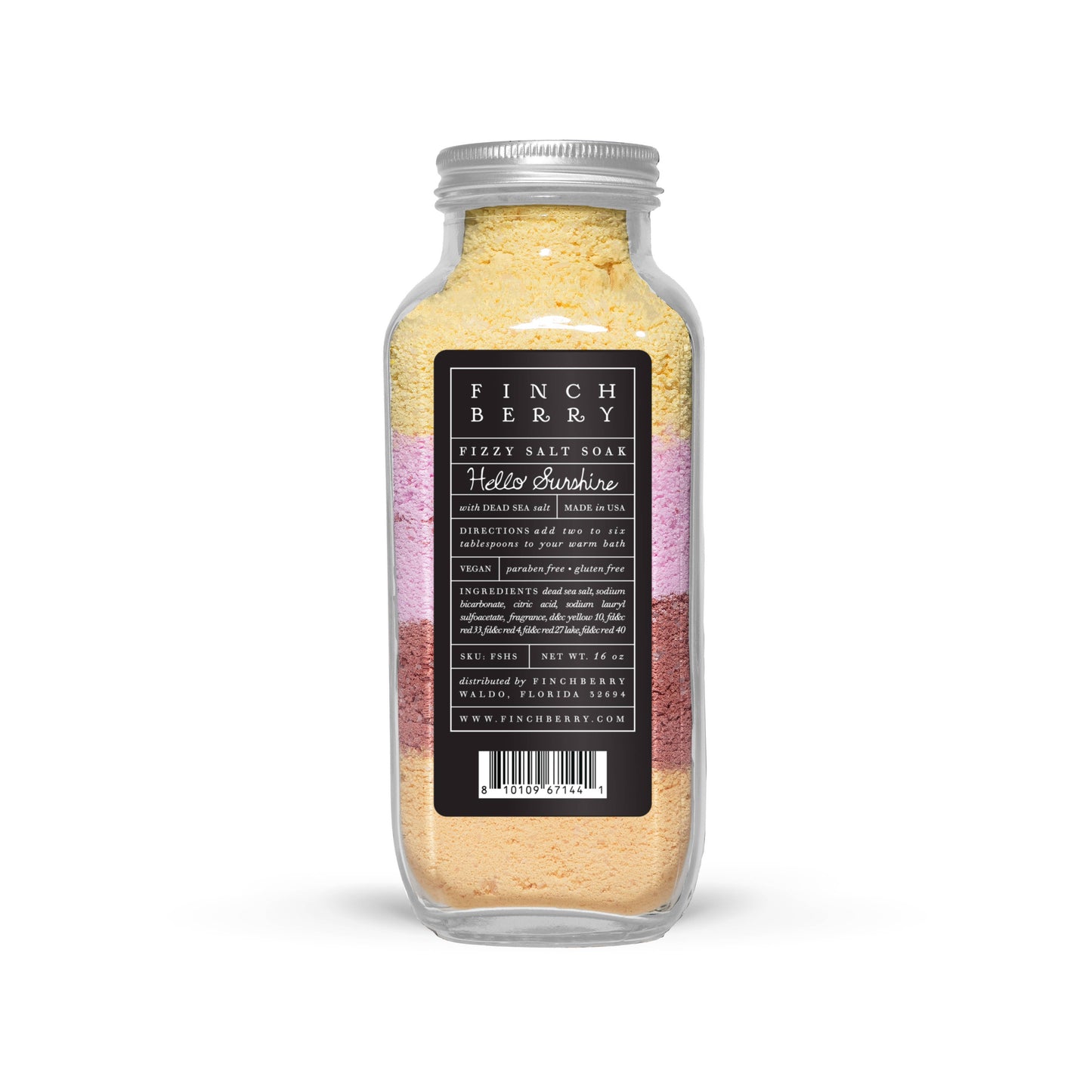 Hello Sunshine Rejuvenating Fizzy Salt Soak