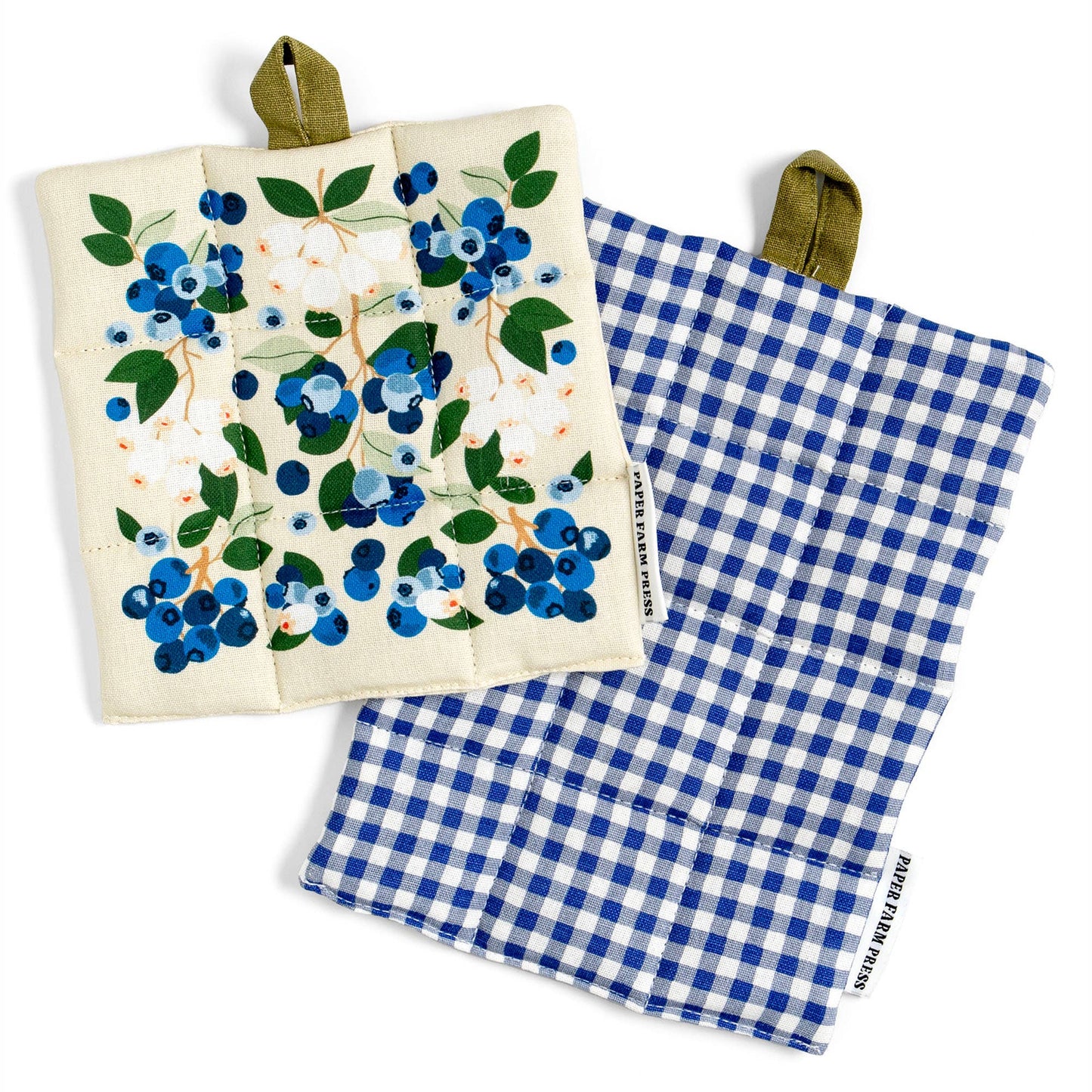 Blueberry Field Pot Holder Set