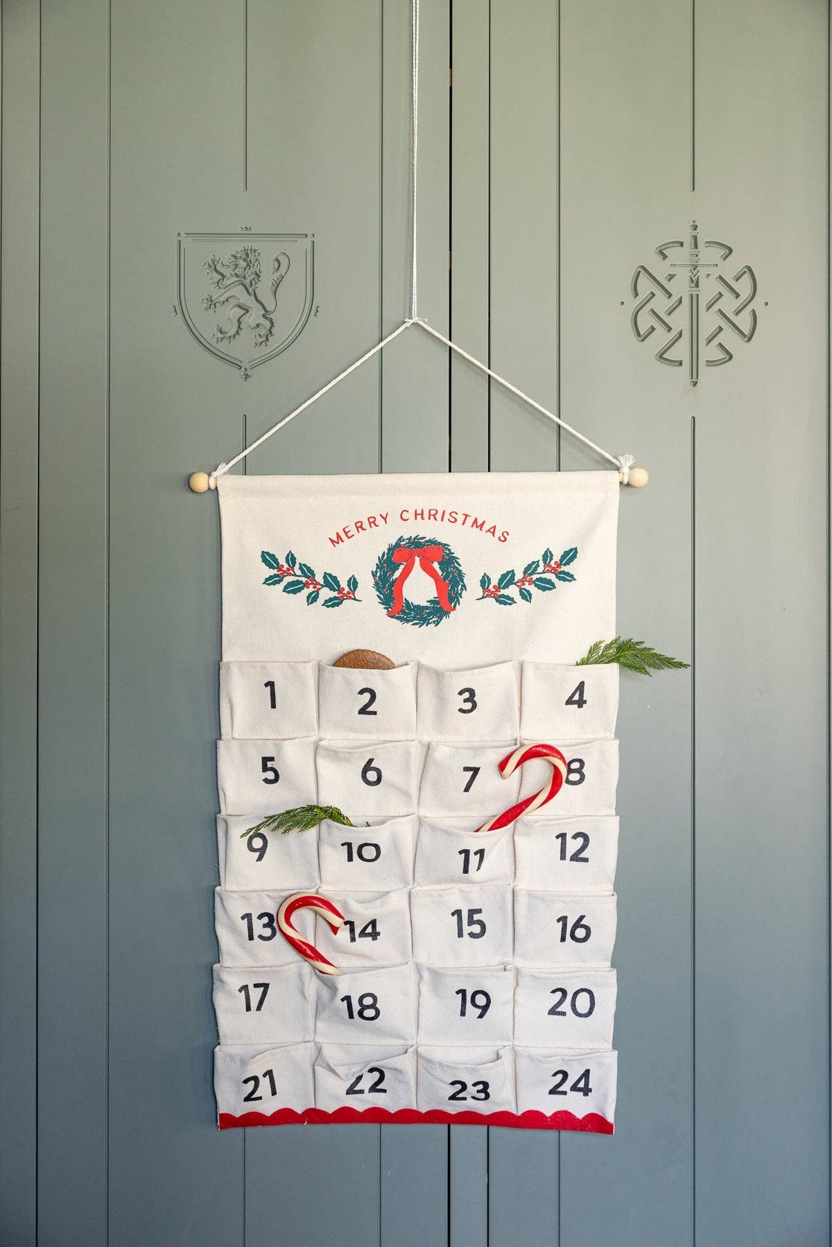 Canvas Christmas Advent Calendar 16" x 32"