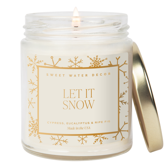 Let It Snow 9 oz Soy Candle