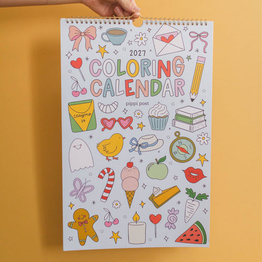 Color & Plan 2027 Spiral Hanging Wall Calendar