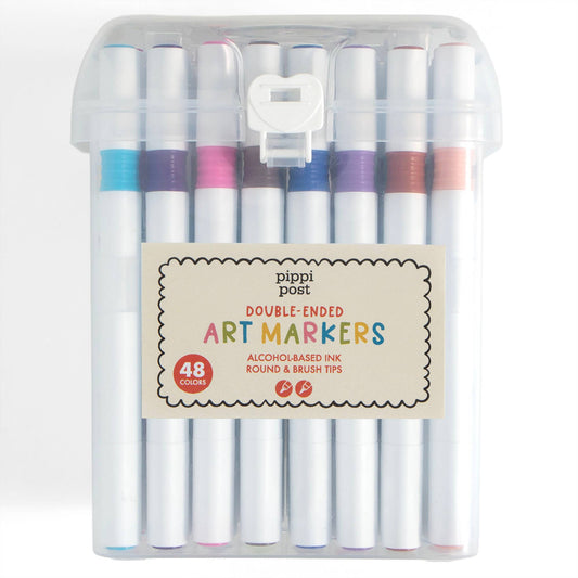 Dual Tip Art Markers Set by Pippi Post