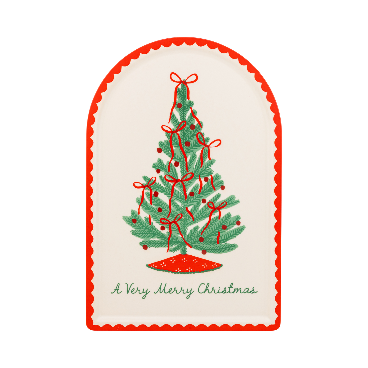 Christmas Tree Bamboo Tray