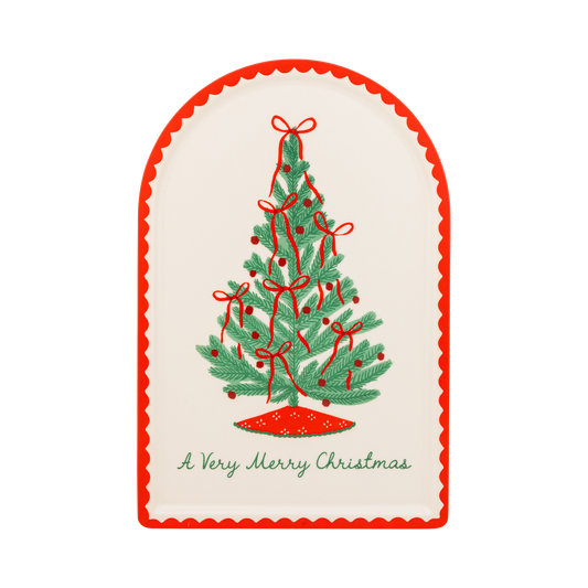 Christmas Tree Bamboo Tray