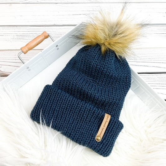 Ember Beanie - Dark Denim