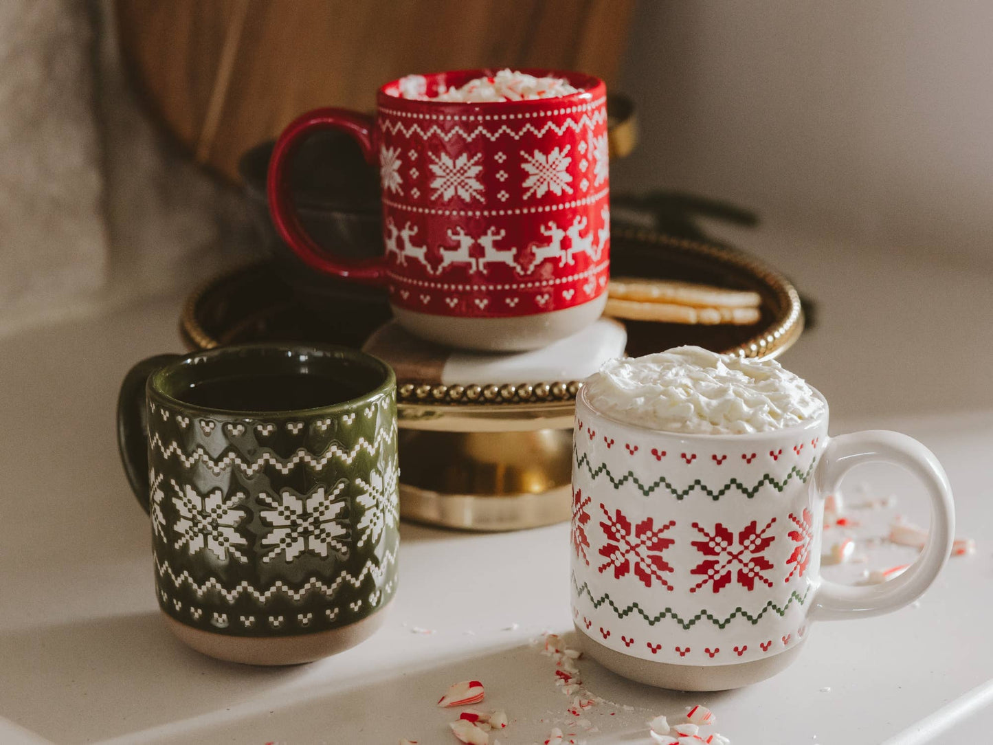 *NEW* Green Fair Isle Sweater Stoneware Coffee Mug - Gifts
