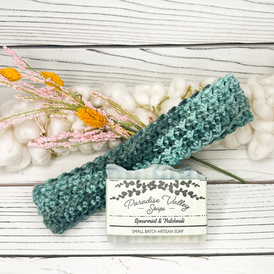 Herb Garden Washcloth + Soap