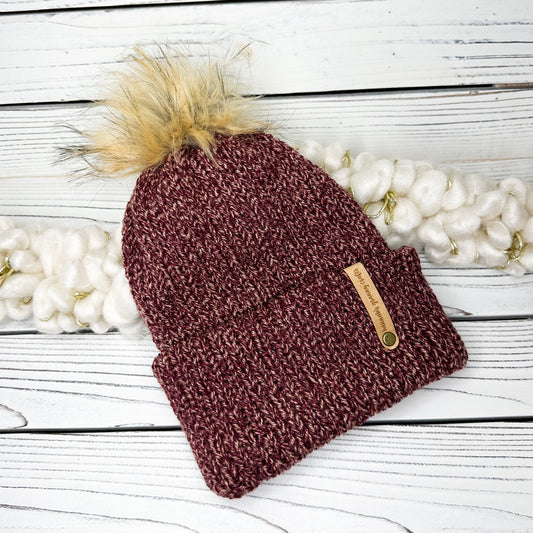 Ember Beanie - Scarlet Rose