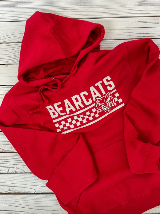 Bearcats Checkered Hooded Sweatshirt