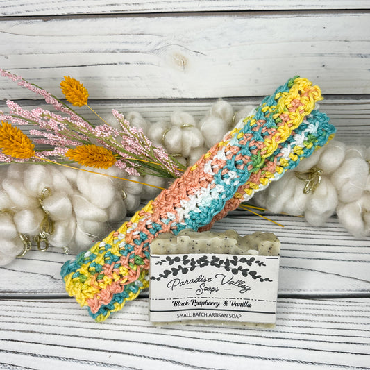Friendship Bracelet Washcloth + Soap