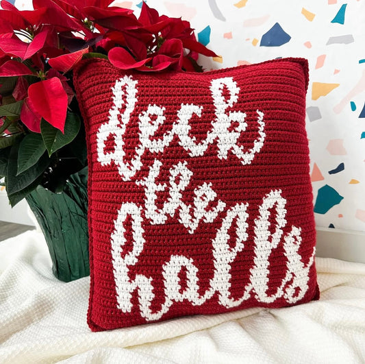 Deck The Halls Throw Pillow