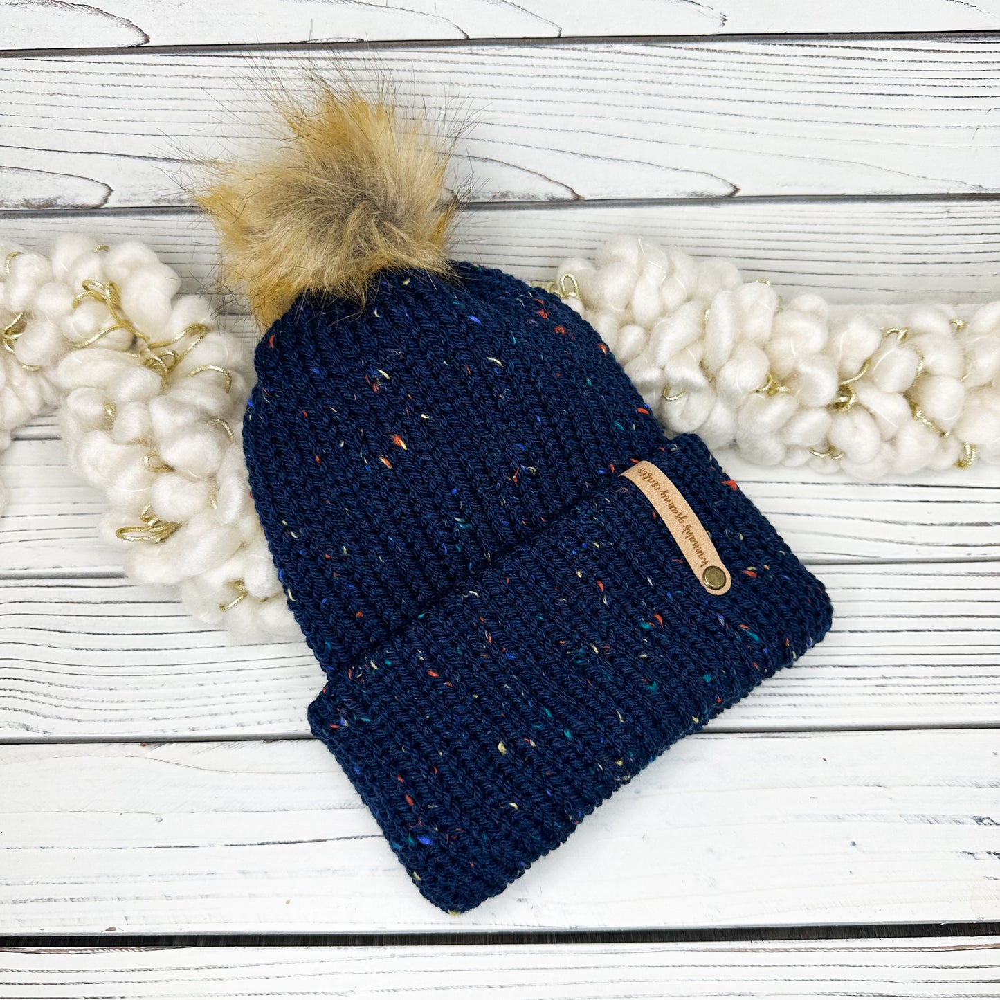 Ember Beanie - Navy Tweed