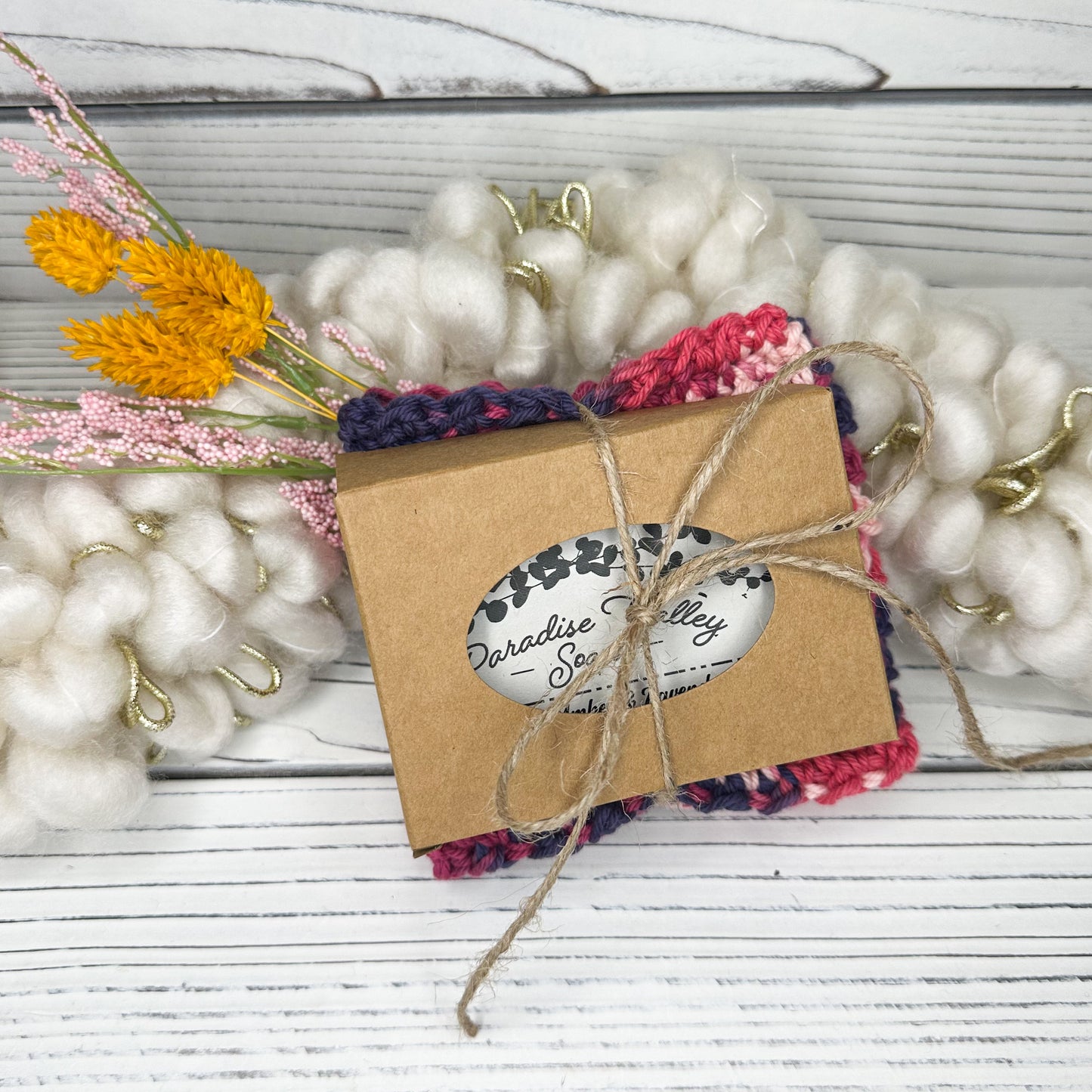 Berry Basket Washcloth + Soap