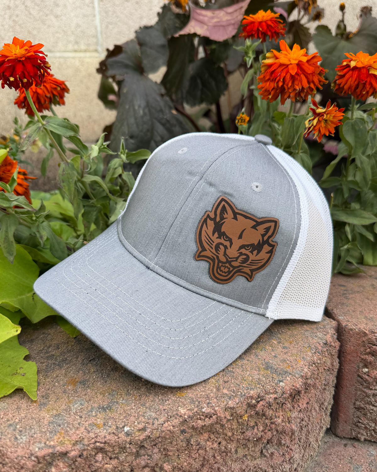 Youth Bearcats Genuine Leather Patch Hat