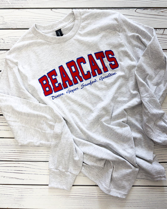 Bearcats Ash Long Sleeve T-Shirt