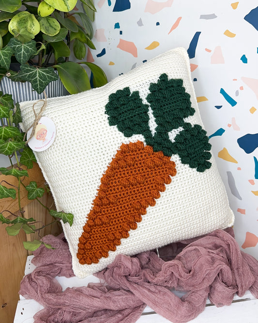 Carrot Bobble Pillow Crochet Pattern
