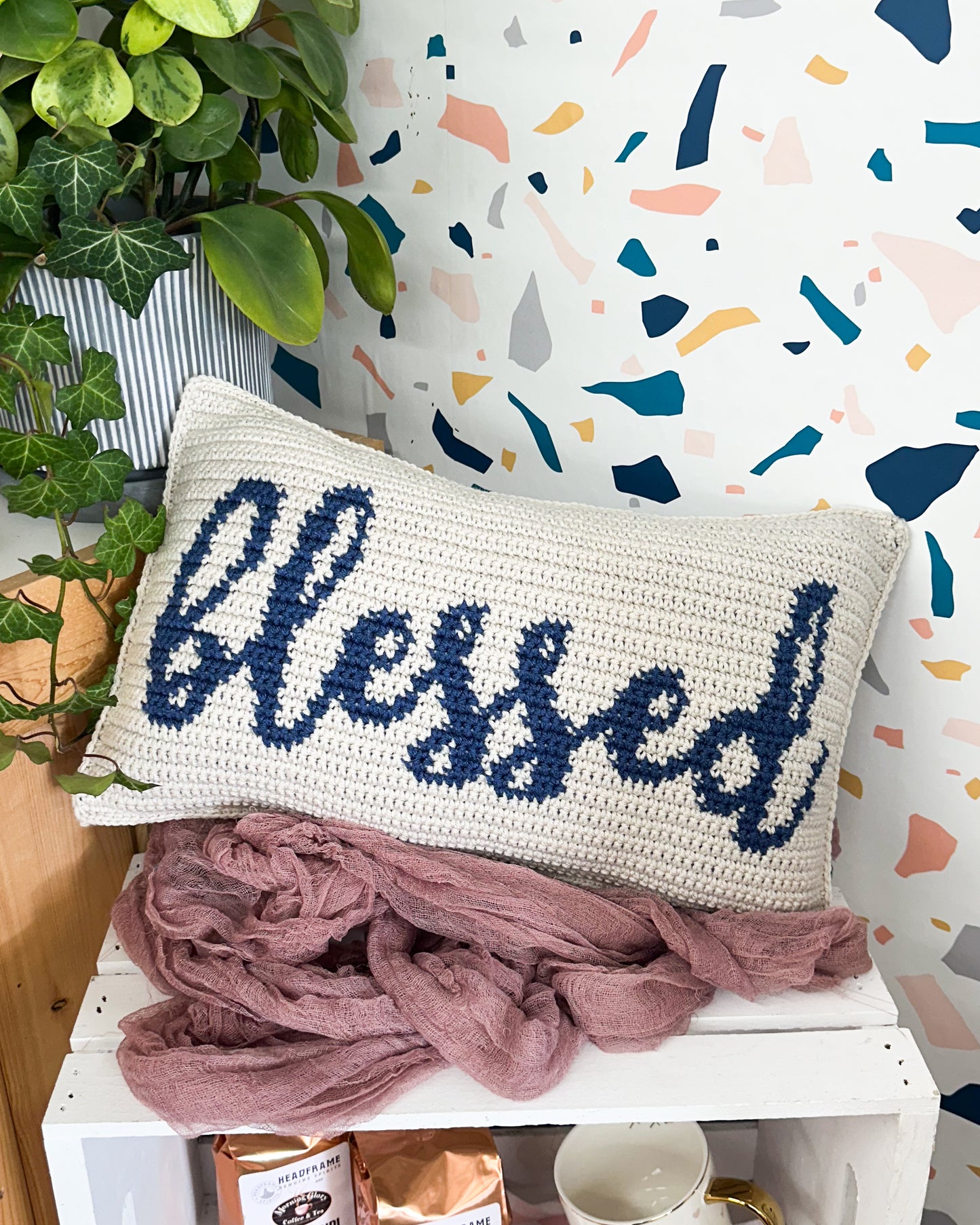 "Blessed" Decorative Throw Pillow