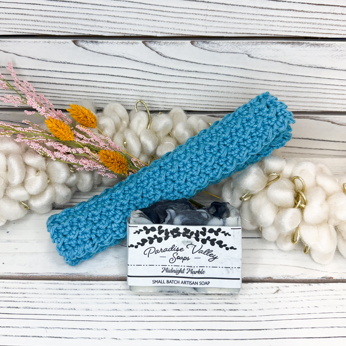 Azure Washcloth + Soap