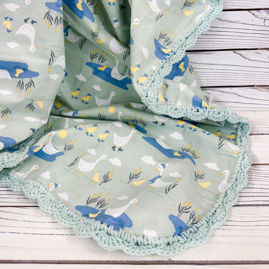 Nursery Rhyme Flannel Receiving Blanket