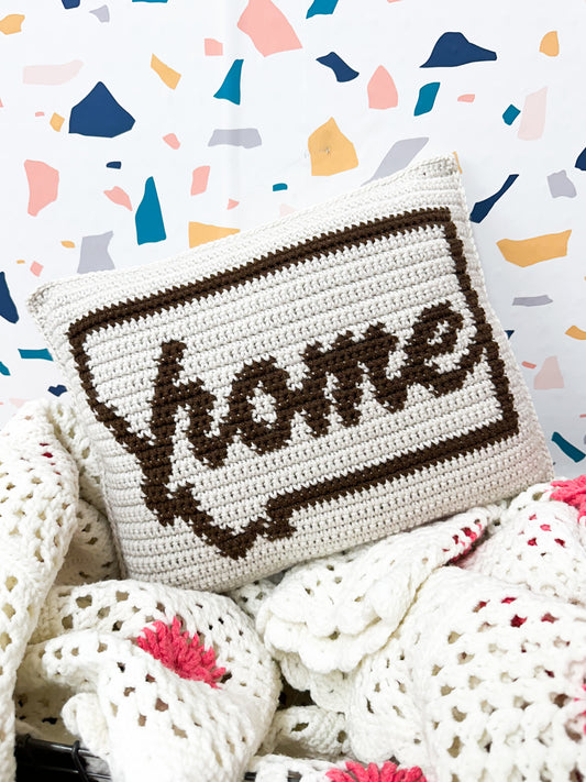 Montana Home Throw Pillow Crochet Pattern