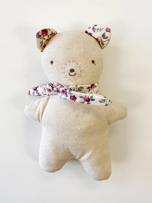 Pink Floral Baby Bear