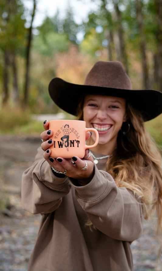 The Hell I Won't Mug - Apricot