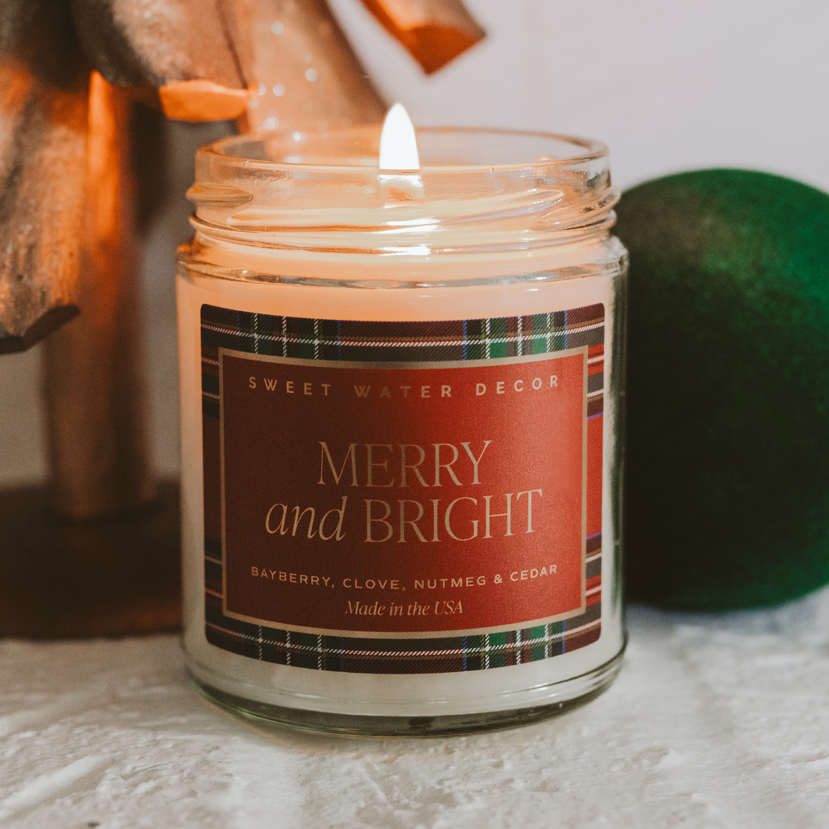 Merry and Bright 9 oz Soy Candle